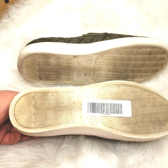 Mossimo Quilted Slip-on Sneakers 7.5 Green - Picture 10 of 14